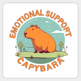 Emotional Support Capybara Sticker